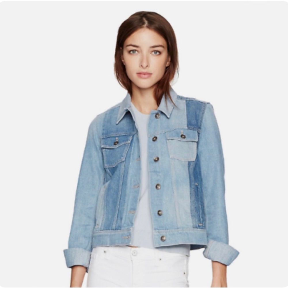 PAIGE Rowan Patchwork Jean Jacket XS